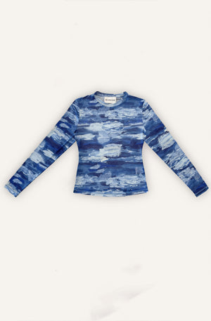 Winter Clouds Julia Mesh Blouse