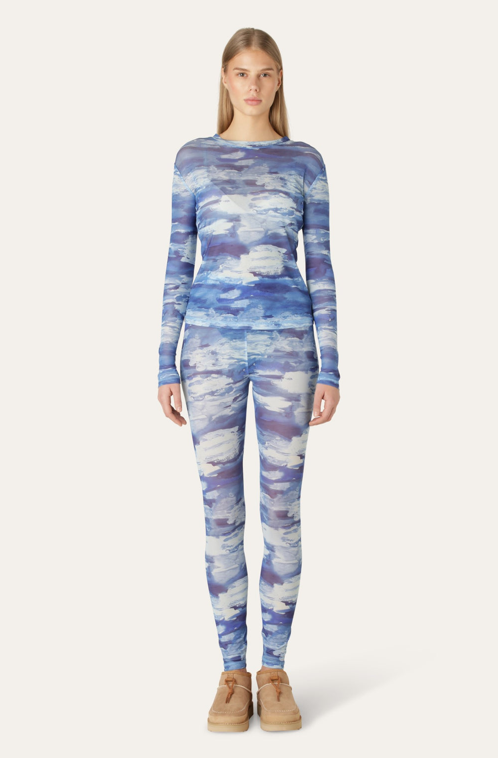 Winter Clouds Julia Mesh Blouse