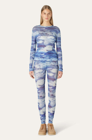 Winter Clouds Julia Mesh Blouse