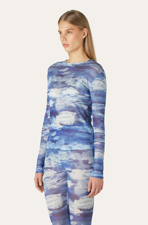 Winter Clouds Julia Mesh Blouse