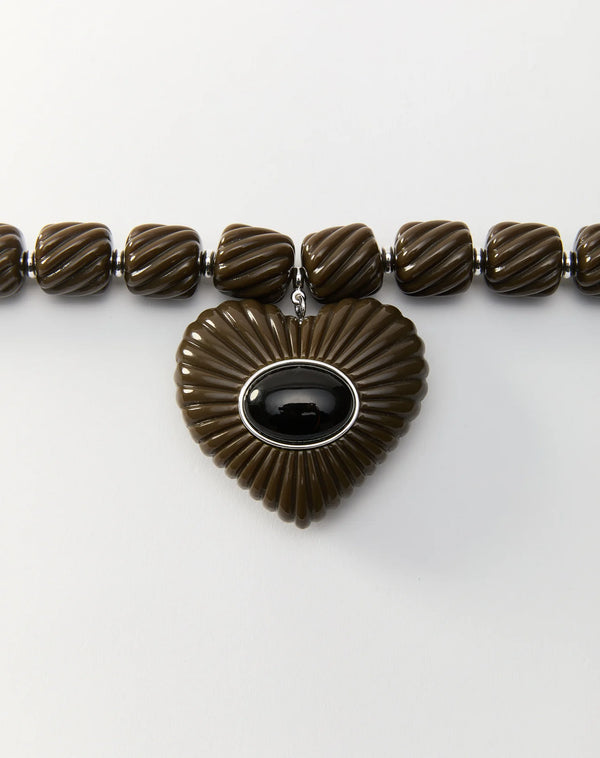 Brown Lira Necklace