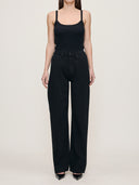 Black Karmine Refined Wide Leg 31" Jeans