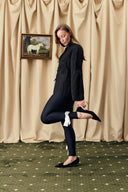 Lola Leggings with White Bow Detail