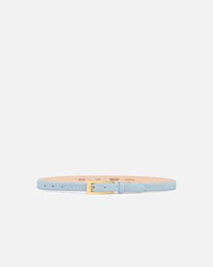 Baby Blue Suede Mini No. 10 Belt