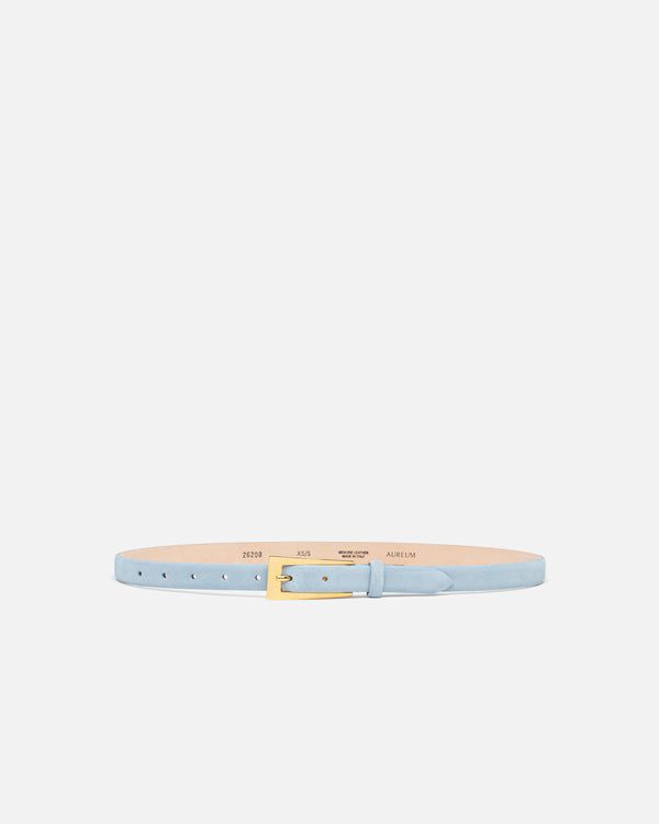 Baby Blue Suede Mini No. 10 Belt