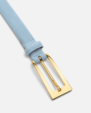 Baby Blue Suede Mini No. 10 Belt
