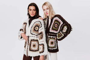 Bubble Gum Madison Alpaca Wool Hand Knit Cardigan