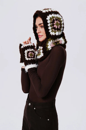 Bubble Gum Madison Alpaca Wool Balaclava Helmet Hat