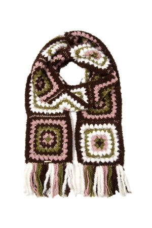Bubble Gum Madison Alpaca Wool Hand Knit Scarf