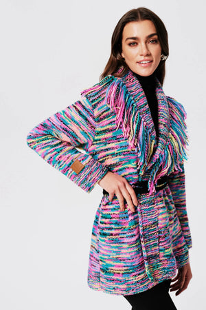 Festival Fuchsia Margaux Wool Hand Knit Cardigan