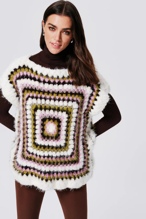 Bubble Gum Mia Alpaca Wool Hand Knit Sweater