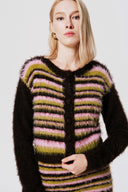 Bubble Gum Mia Merino Wool Hand Knit Cardigan