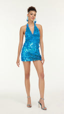Misty Shimmer Mini Dress