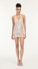 Misty Shimmer Mini Dress
