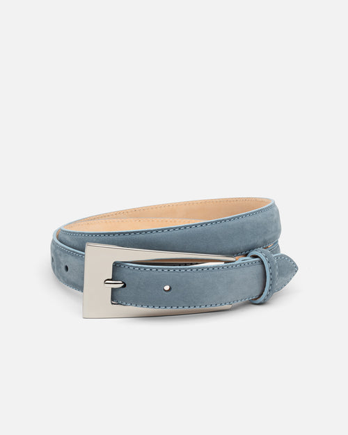 Dusty Blue Suede No. 10 Belt