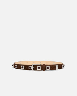 Chocolate & Silver No. 2 Belt