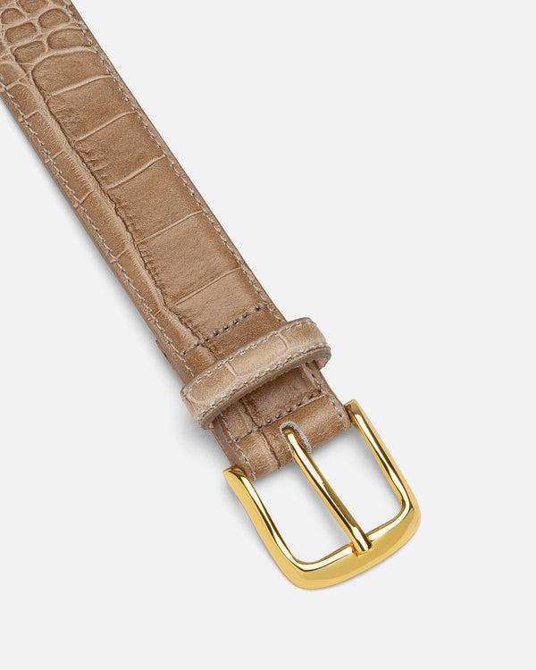 Etoupe Crocodile No. 4 Belt