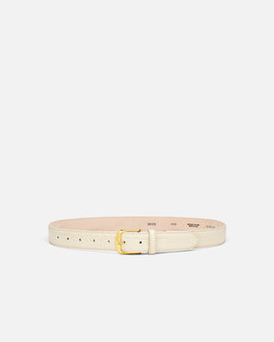 Linen Crocodile No. 4 Belt