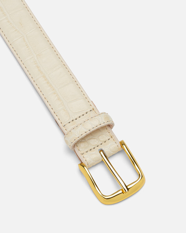 Linen Crocodile No. 4 Belt