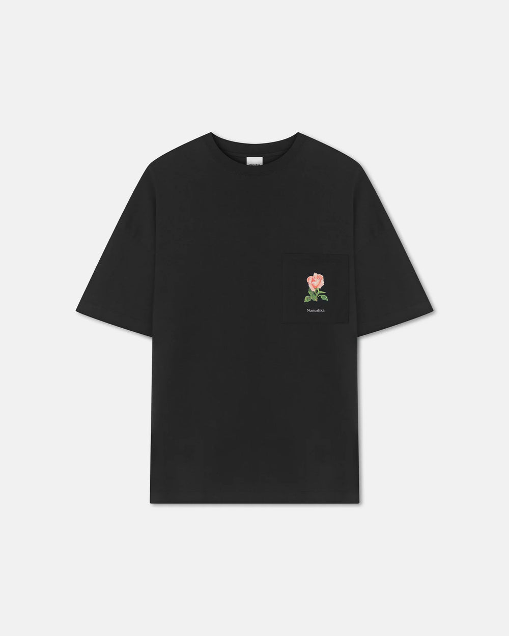 Black Wren Printed Cotton Jersey T-Shirt