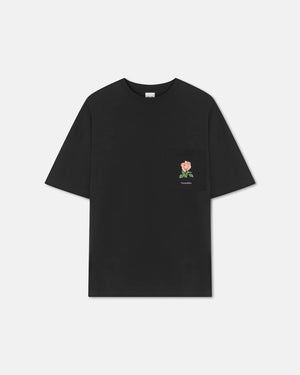 Black Wren Printed Cotton Jersey T-Shirt