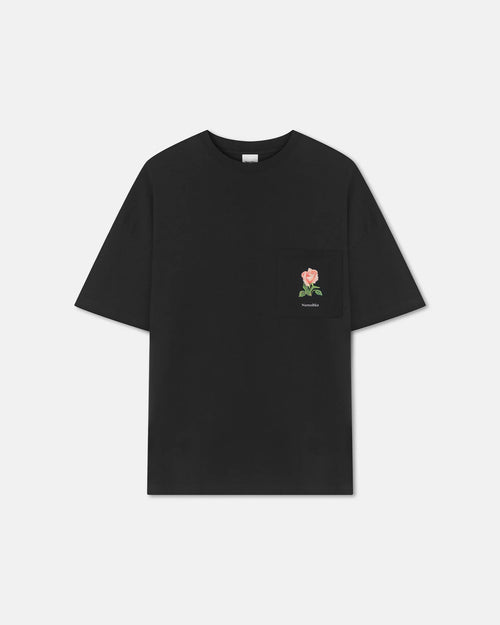 Black Wren Printed Cotton Jersey T-Shirt