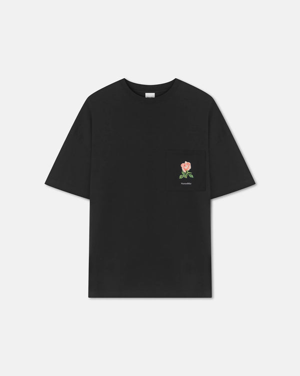 Black Wren Printed Cotton Jersey T-Shirt