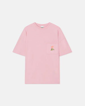 Pink Wren Printed Cotton Jersey T-Shirt
