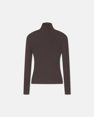 Dark Oak Nayeli Mesh Jersey Long Sleeved Top