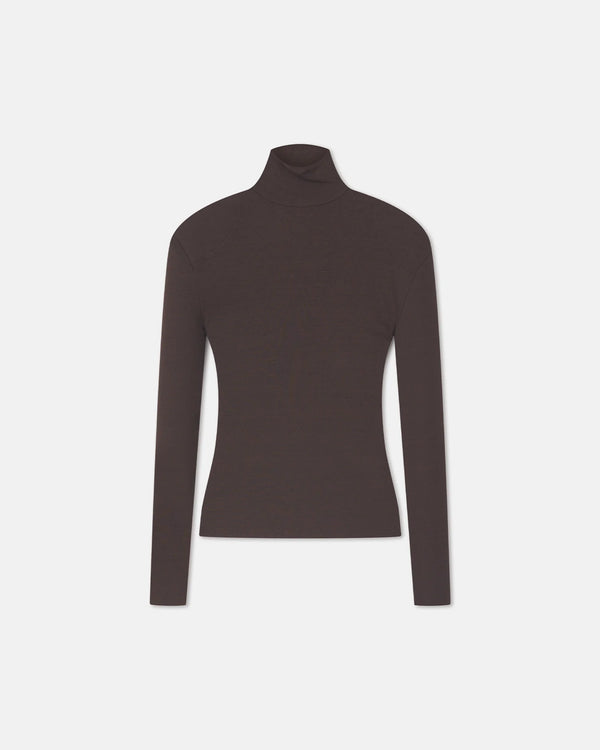 Dark Oak Nayeli Mesh Jersey Long Sleeved Top