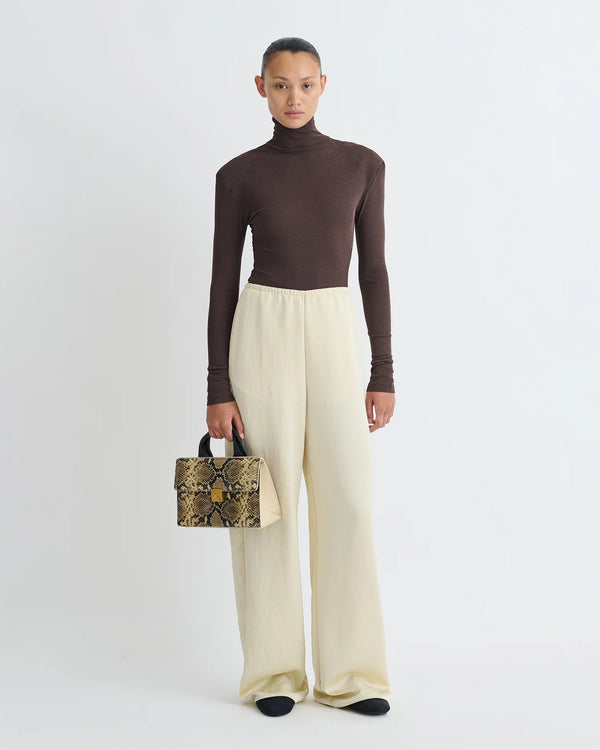 Dark Oak Nayeli Mesh Jersey Long Sleeved Top