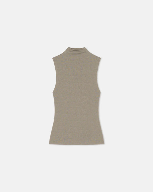 Annyka Mesh Jersey Sleeveless Top