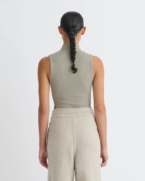 Annyka Mesh Jersey Sleeveless Top