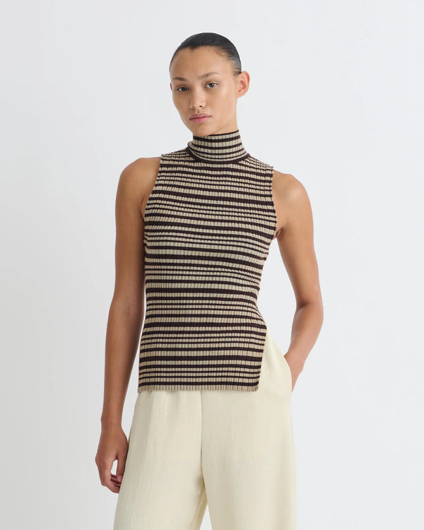 Liezel Fine Merino Rib Sleeveless Top