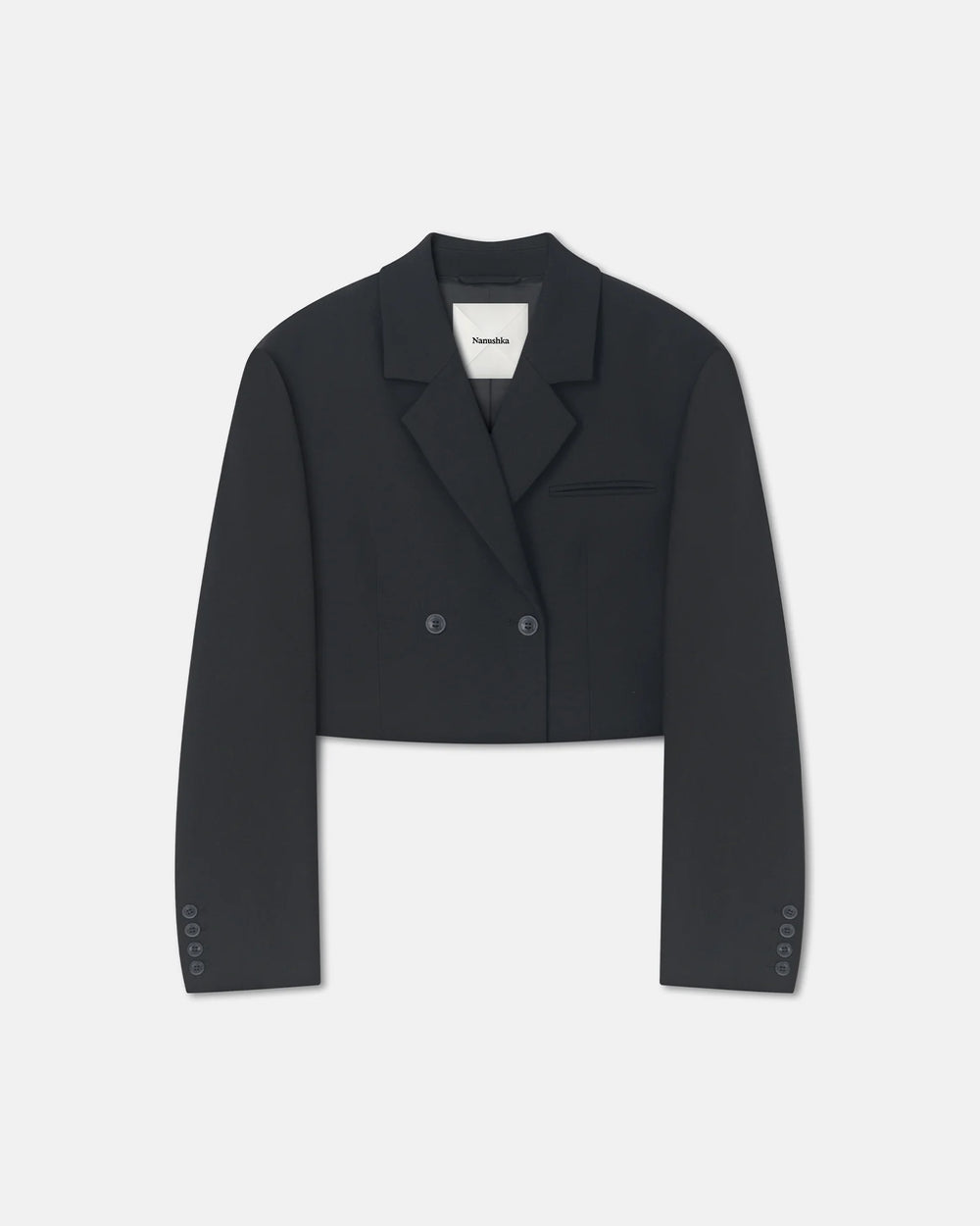 Rony Cropped Crepe Twill Blazer