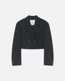 Rony Cropped Crepe Twill Blazer
