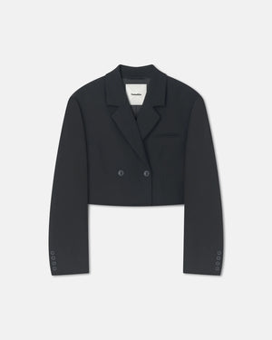 Rony Cropped Crepe Twill Blazer