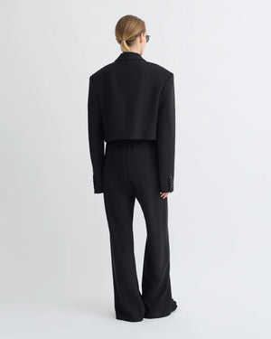 Rony Cropped Crepe Twill Blazer