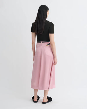 Cintia Slip Satin Midi Skirt