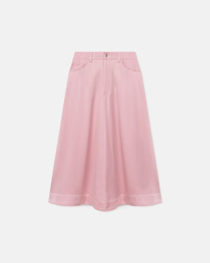 Cintia Slip Satin Midi Skirt
