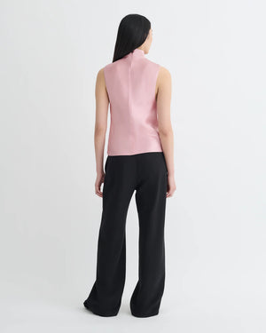 Colson Slip Satin Turtleneck Top