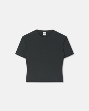 Sabelle Cropped Mesh Jersey T-Shirt