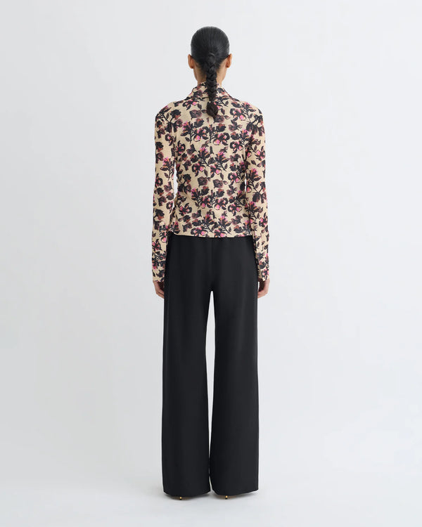 Idana Printed Mesh Jersey Shirt