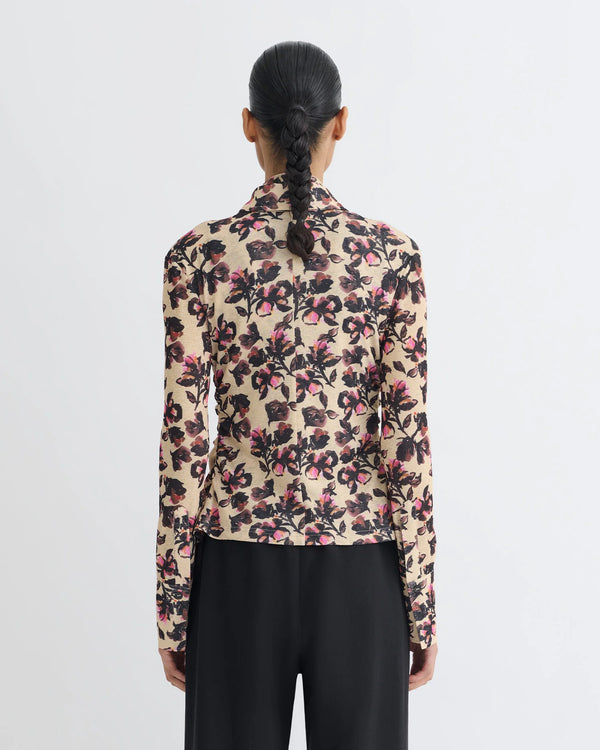 Idana Printed Mesh Jersey Shirt