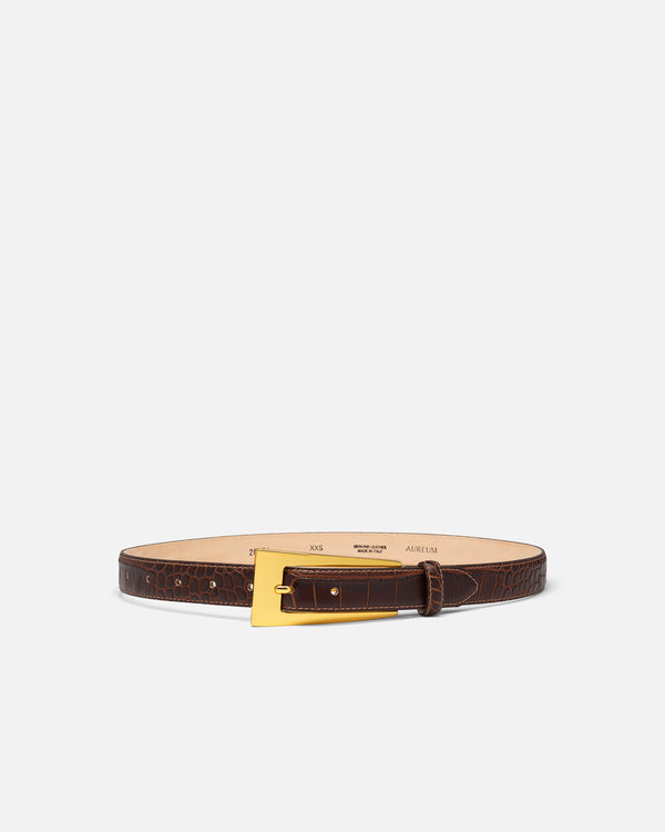 Espresso Crocodile No. 10 Belt
