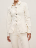 Ecru Peplum Jacket