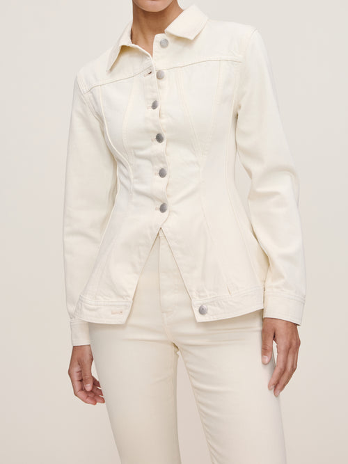 Ecru Peplum Jacket