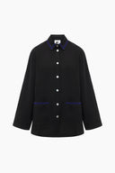 Black Paros Linen Unisex Pajama Shirt