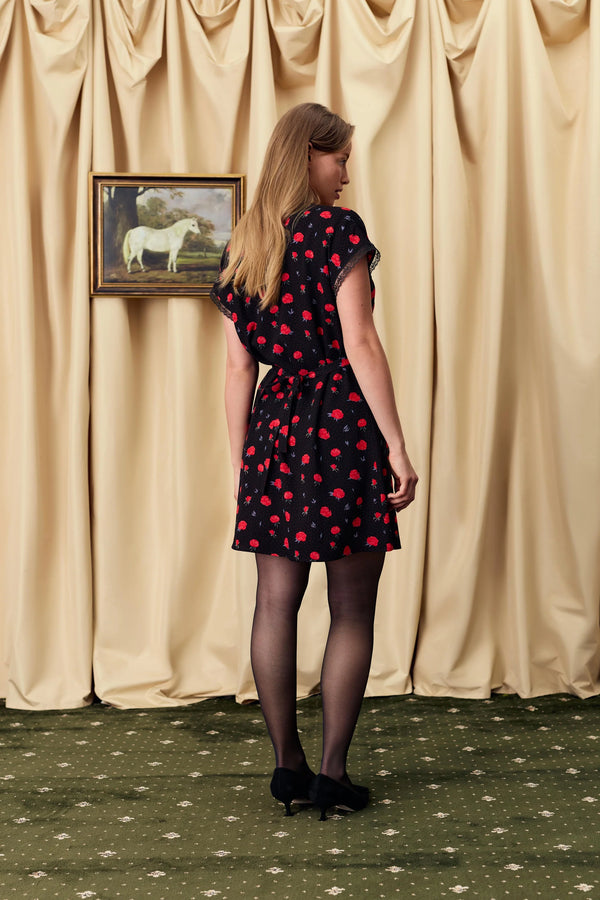 Poppies Print Poppi Mini Dress