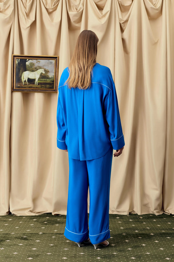 Dusk Blue Pastelle Oversized Shirt